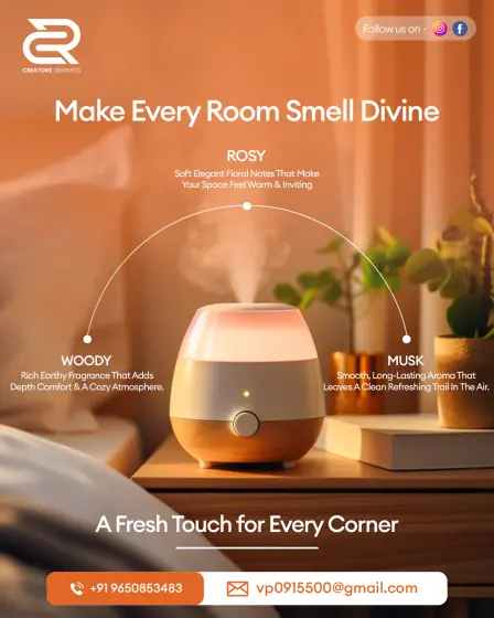 Room Diffuser - Fragrance Notes with Descriptive Arrows