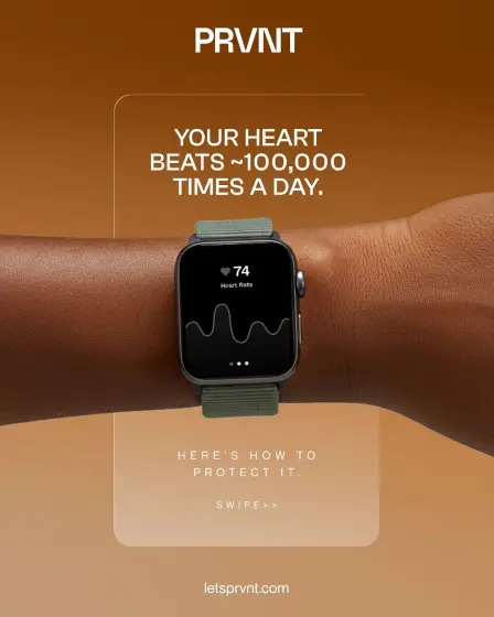 Smartwatch heart rate monitoring ad