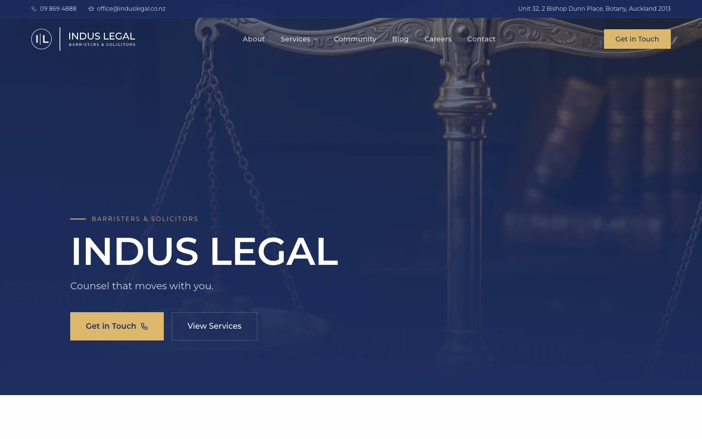 Indus Legal: clients land on the practice area they need case study