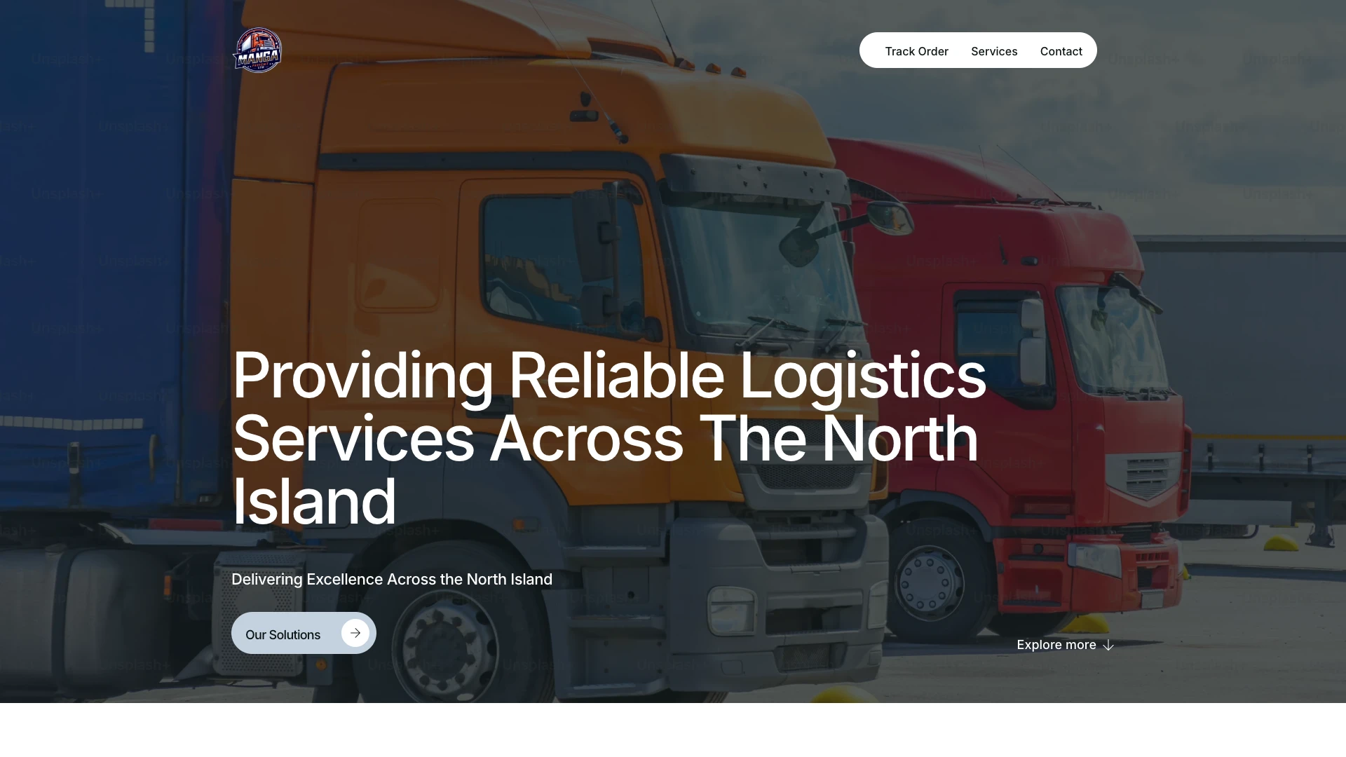 Manga Freight website screenshot