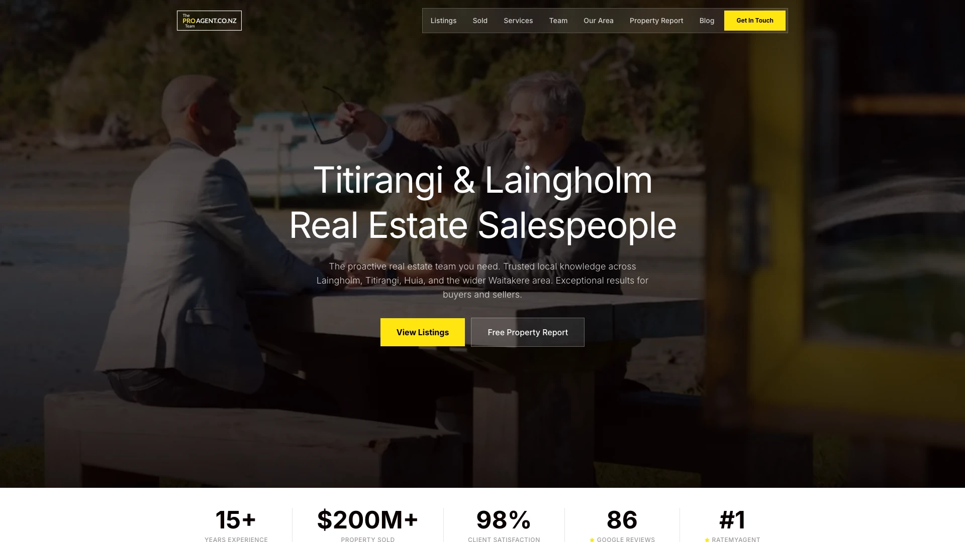 A live listings website and appraisal funnel for the ProAgent Team website