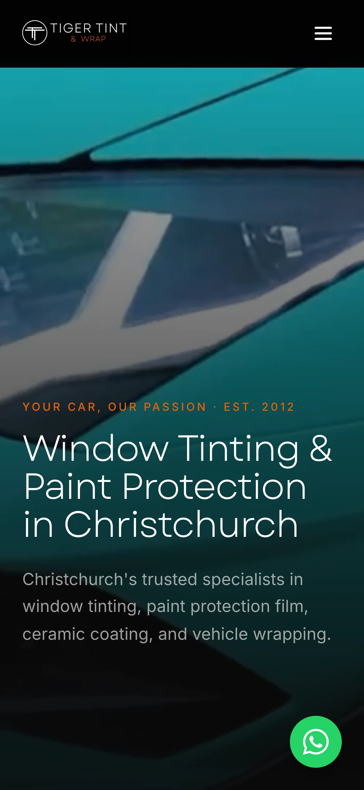 Tiger Tint & Wrap: 323 enquiries in four months mobile screenshot 2