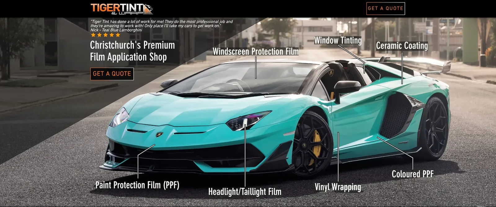 Tiger Tint & Wrap — previous site