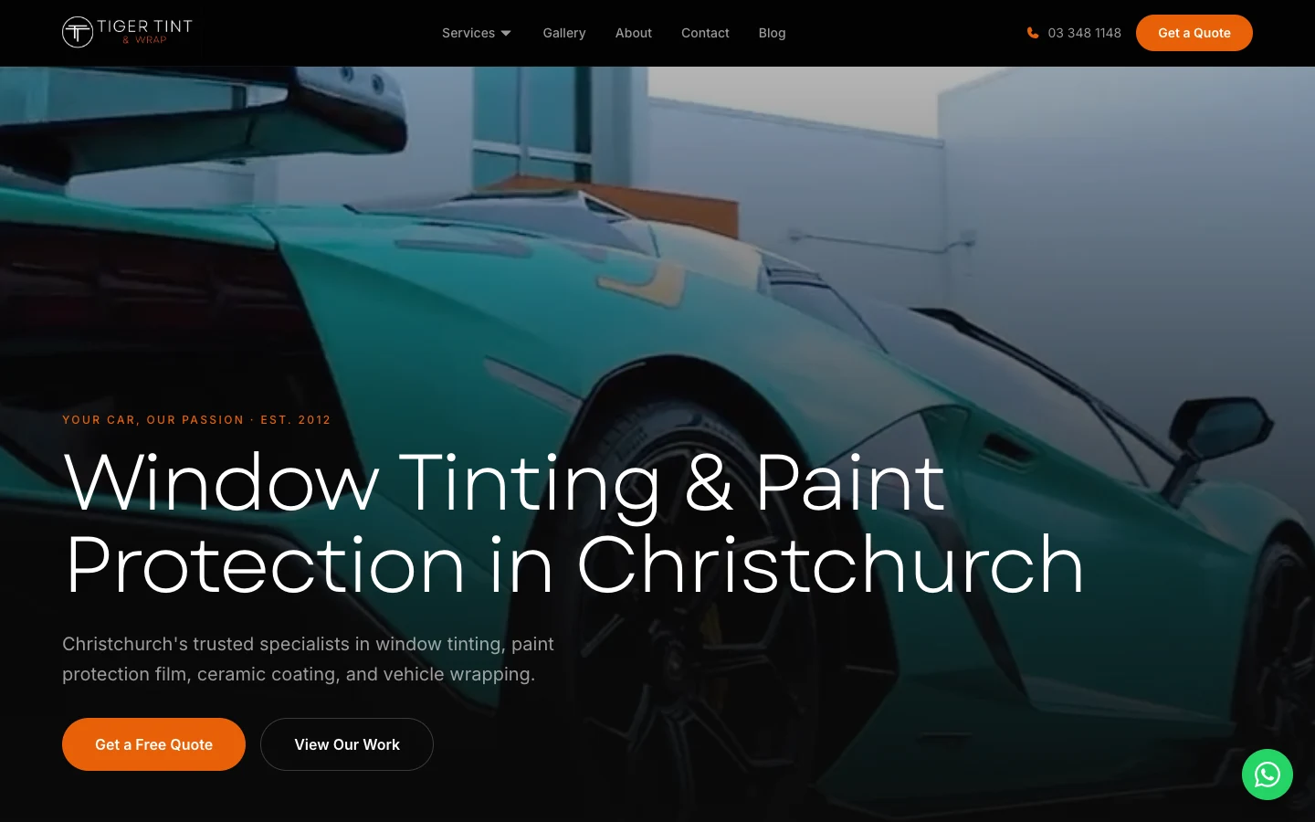 Turning the same traffic into more bookings for Tiger Tint & Wrap case study